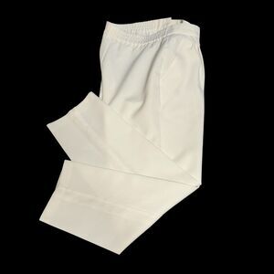 Vintage White Dress Pants Trousers Tummy Toner MADE IN USA SIZE 8 office preppy